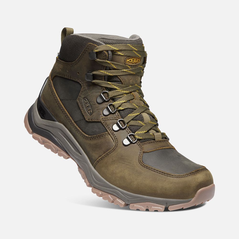 Botas de Seguridad Keen Mexico Verde Oliva - Hombre Innate Cuero Waterproof - JC0621753